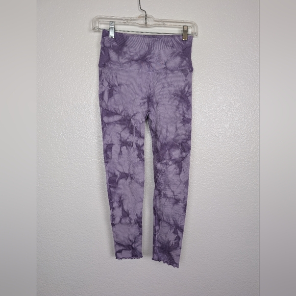 NWOT Spiritual Gangster Purple Tie Dye Leggings - Picture 1 of 3